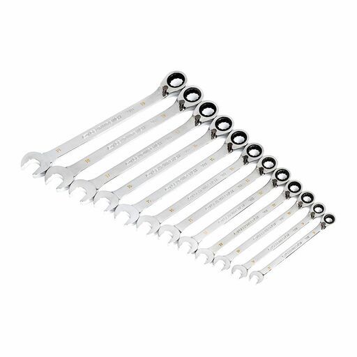 GEARWRENCH 86627 12pce 90-Tooth 12 Point Metric Reversible Ratcheting Wrench Set – image 2