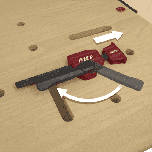 Piher GP-19131 TCH Horizontal Clamp for MDF Workbench – image 5