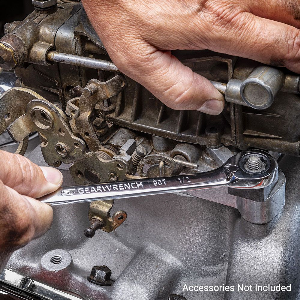 GEARWRENCH SAE Umschaltknarrenschlüssel-Set, 10-teilig, 90 Zähne – Für Enge Räume