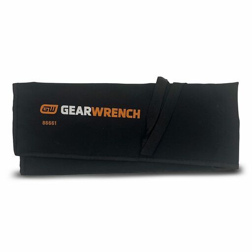 GEARWRENCH 86661 14pce 90-Tooth 12 Point SAE Reversible Ratcheting Wrench Set with Wrench Roll – image 2