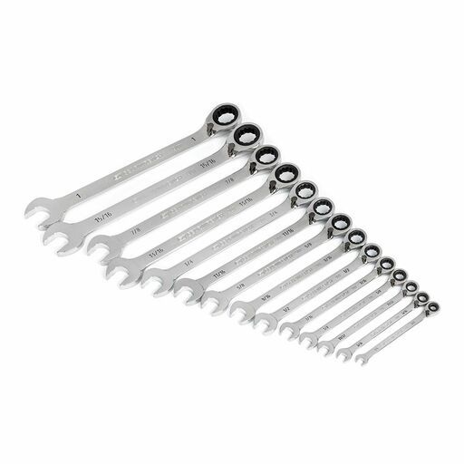GEARWRENCH 86660 14pce 90-Tooth 12 Point SAE Reversible Ratcheting Wrench Set – image 2
