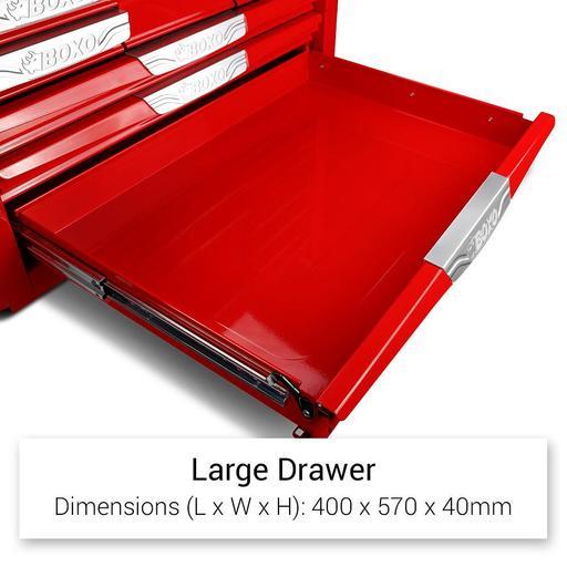 Boxo BOX690T 690pce 17 Drawer Top and Bottom Industrial Mechanical Tool Kit on Wheels – image 13