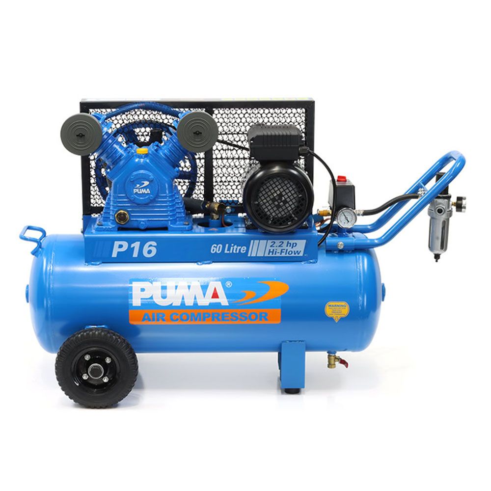 PUMA Air Compressor PU P16-60L 240V 240V 2.2HP 1225RPM 240L/min Electric Motor Air Compressor – image 1