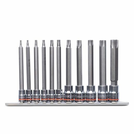 Kincrome K5226 11pce 1/4" & 3/8" Drive Tamperproof TORX Long Series Socket Set