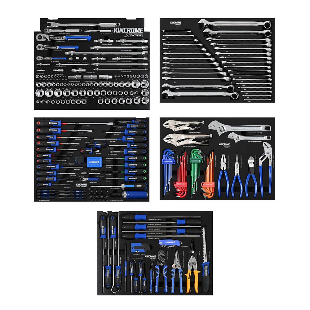 Kincrome P1820B 286 Piece 5 Drawer Black Contour Chest Tool Kit – image 2