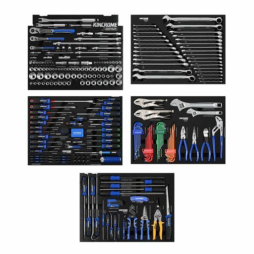 Kincrome P1820B 286 Piece 5 Drawer Black Contour Chest Tool Kit – image 2