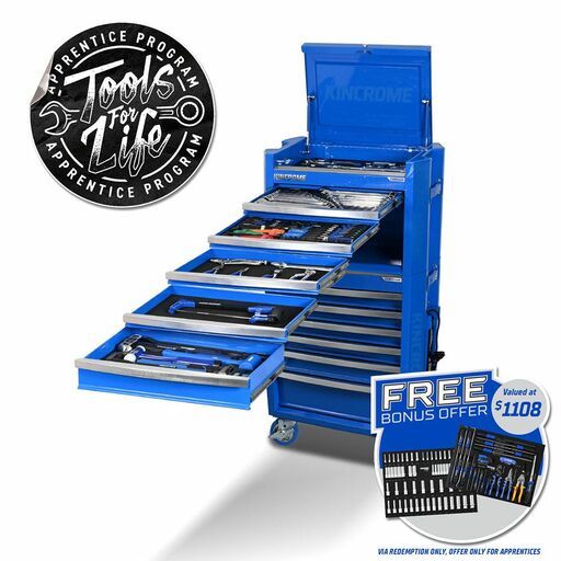 Kincrome P1821 307pce 11 Drawer Contour Workshop Tool Kit