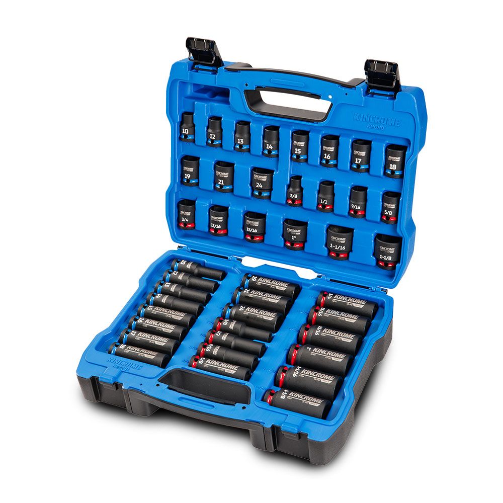 Kincrome K2098 42pce 1/2" Drive - Metric & Imperial Deep/Standard Impact Socket Set – image 1