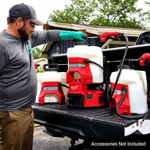 Milwaukee M18BPFPG2PS0 18V Li-ion Cordless 15 Litre SWITCH TANK Backpack Chemical Sprayer with Powered Base - Skin Only – image 11