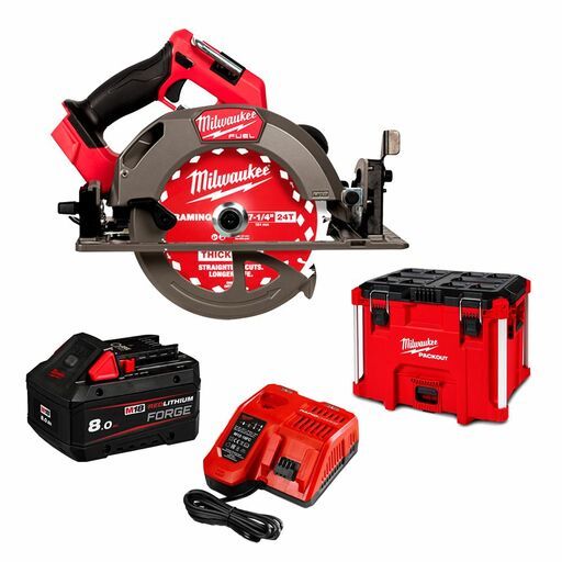 Milwaukee M18FCS66G3801FP 18V 8.0Ah REDLITHIUM FORGE Cordless FUEL 184mm (7") Circular Saw Combo Kit – image 4