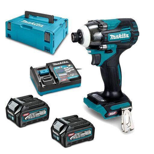 Makita TD004GD201 40V MAX 2.5Ah Li-ion Cordless Brushless Impact Driver Combo Kit