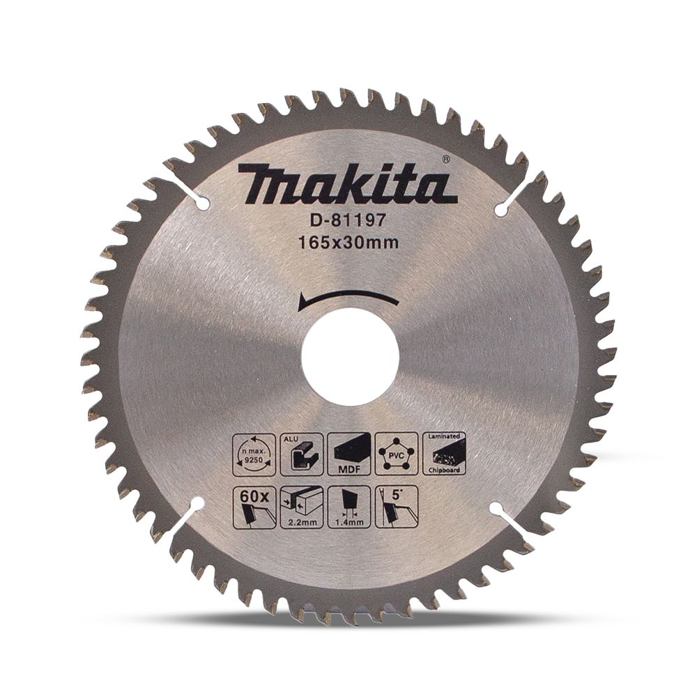 Makita D-81197 165mm x 30mm x 60T MULTI CUT TCT Saw Blade – image 2