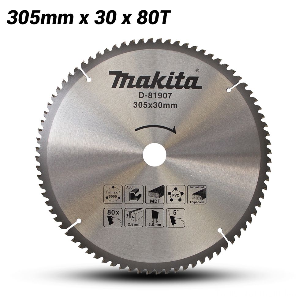 Makita D-81907 305mm x 30mm x 80T MULTI CUT TCT Saw Blade – image 1