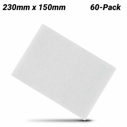3M 7000000727-60PK (61500123213) 60-Pack 230mm x 150mm Scotch-Brite 7445 Light Duty Cleansing Hand Pad