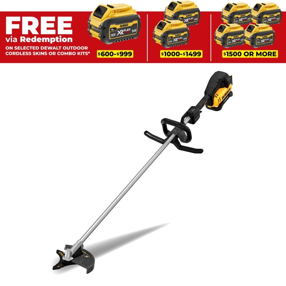 DeWalt DCMBC812N-XE 54V XR Li-ion Flexvolt 25cm D-Handle Cordless Brushless Brush Cutter - Skin Only – image 1