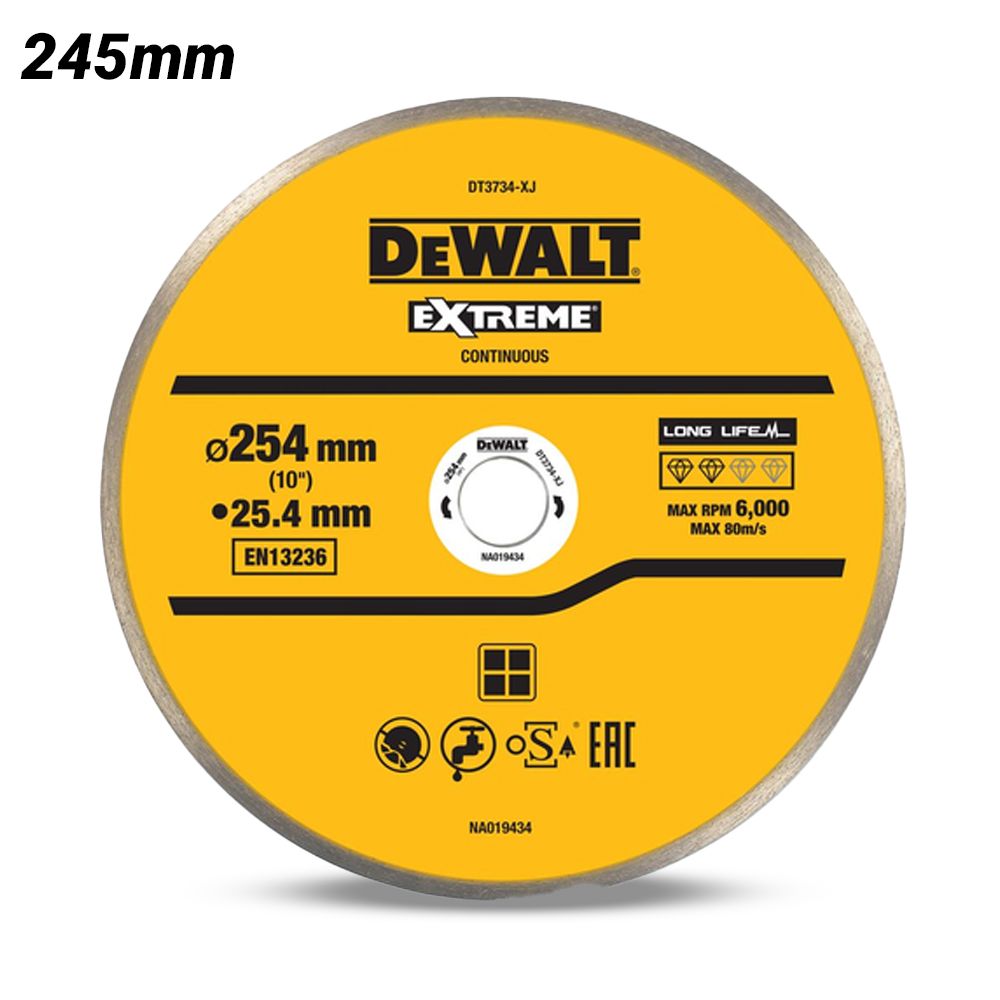 DeWalt DT3734-XJ 245mm Tile Cutting Blade - Stone / Concrete – image 2