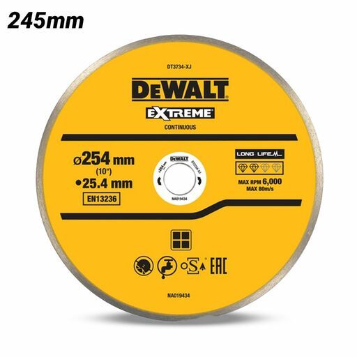 DeWalt DT3734-XJ 245mm Tile Cutting Blade - Stone / Concrete – image 2