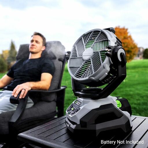 EGO FN1000E 56V Li-ion POWER+ 25cm Cordless Oscillating Misting Fan - Skin Only – image 8