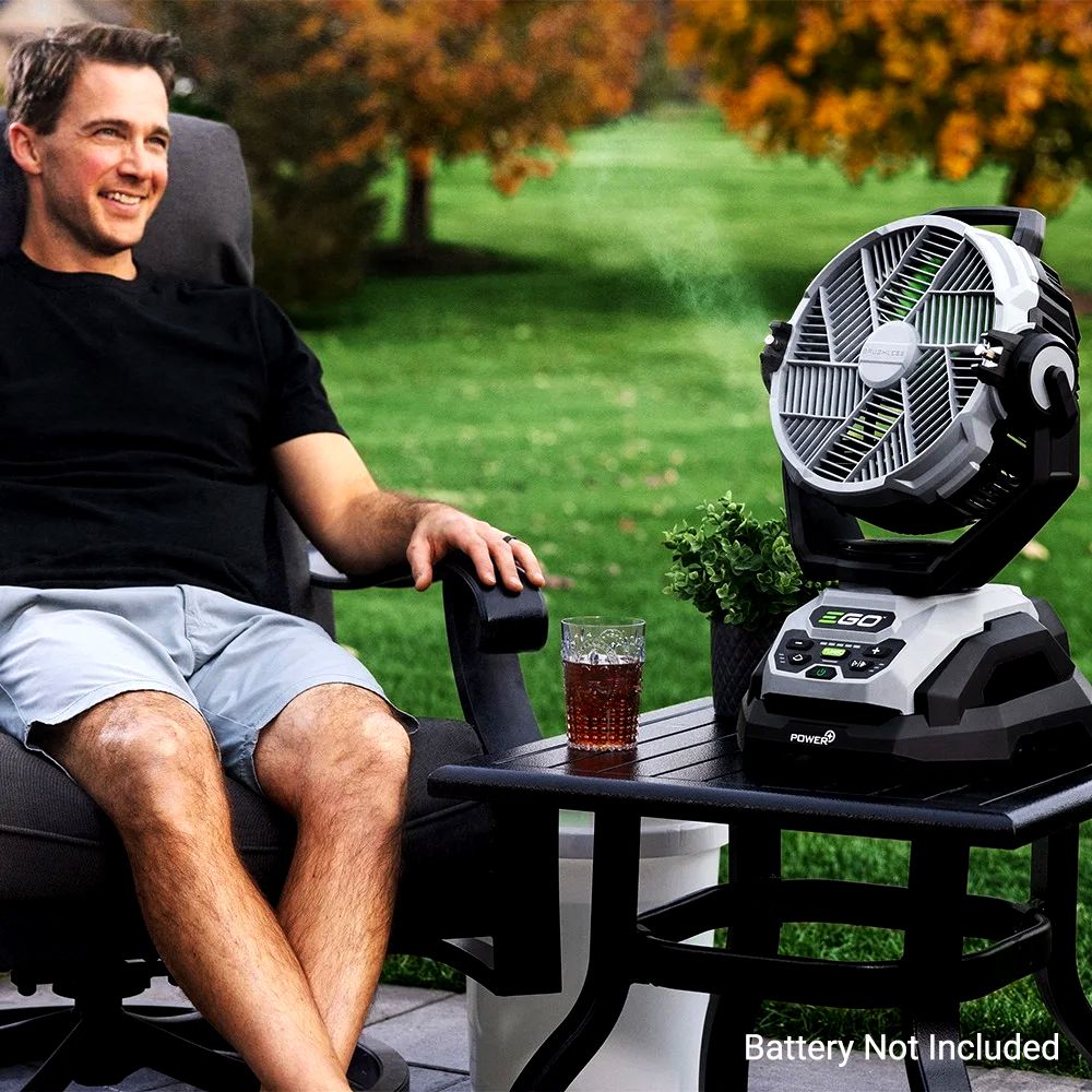 EGO FN1000E 56V Li-ion POWER+ 25cm Cordless Oscillating Misting Fan - Skin Only – image 11