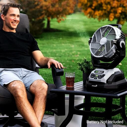EGO FN1000E 56V Li-ion POWER+ 25cm Cordless Oscillating Misting Fan - Skin Only – image 11