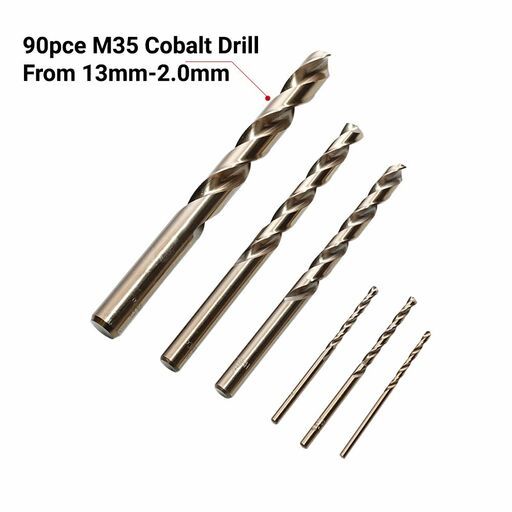 Xtorque XT90M35 90pce M35 HSS Cobalt Drill Bit Set – image 8
