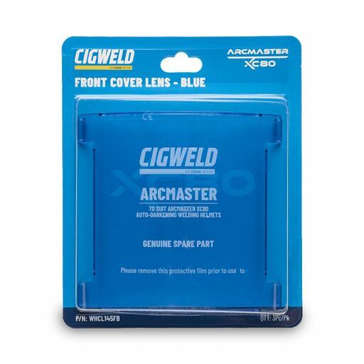 Cigweld WHCL145FB 3-Pack Arcmaster XC80 Front Cover Lens – Blue – image 3