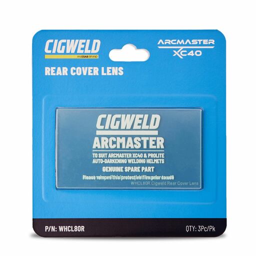 Cigweld WHCL80R 3-Pack Rear Cover Lens to Suit ARCMASTER XC40 Helemt – image 2