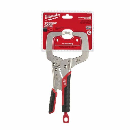 Milwaukee 48223631 279mm (11") Torque Lock C-Clamp Locking Pliers with Regular Jaws and Durable Grip – image 5