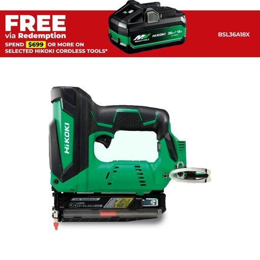 HiKOKI NP18DSALW4Z 18V Li-ion Cordless 23 Gauge Pin Nailer - Skin Only