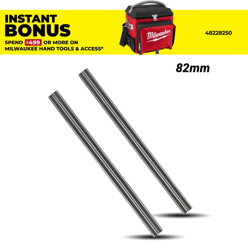 Milwaukee 494737001 82mm Carbide Planer Blades – image 1