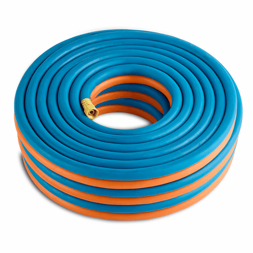 Cigweld 208908 10mm x 15m 5/8"-18 UNF RH + LH Both Ends BlueJet RBX Fitted Gas Hose Oxy/LPG – image 2
