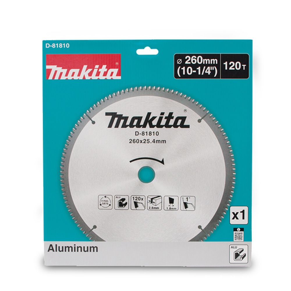 Makita D-81810 260mm x 25.4 x 120T TCT Saw Blade - Aluminium – image 3