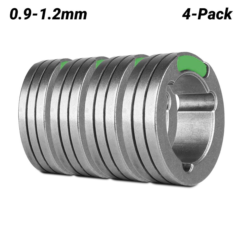 UNIMIG U11488 4-Pack 0.9-1.2mm F Knurled Groove 37/24 Drive Roller – image 1