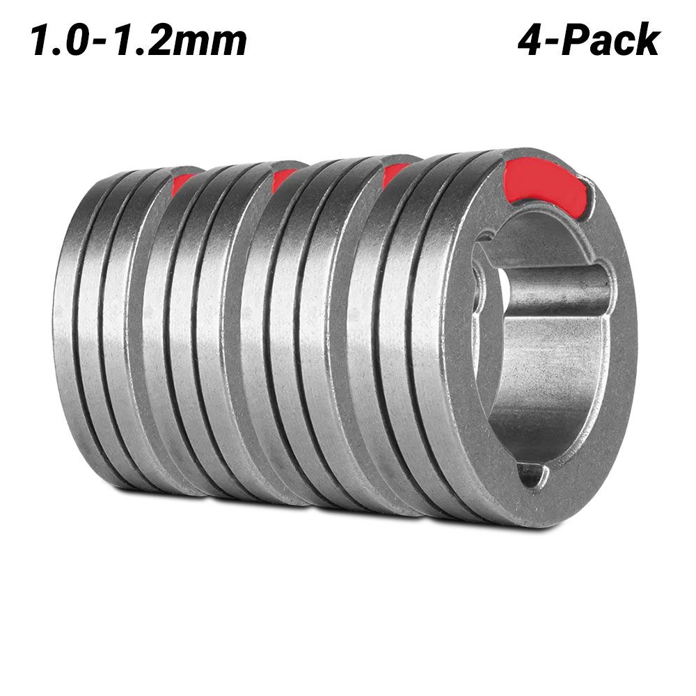 UNIMIG U11486 4-Pack 1.0-1.2mm F Knurled Groove 37/24 Drive Roller – image 1