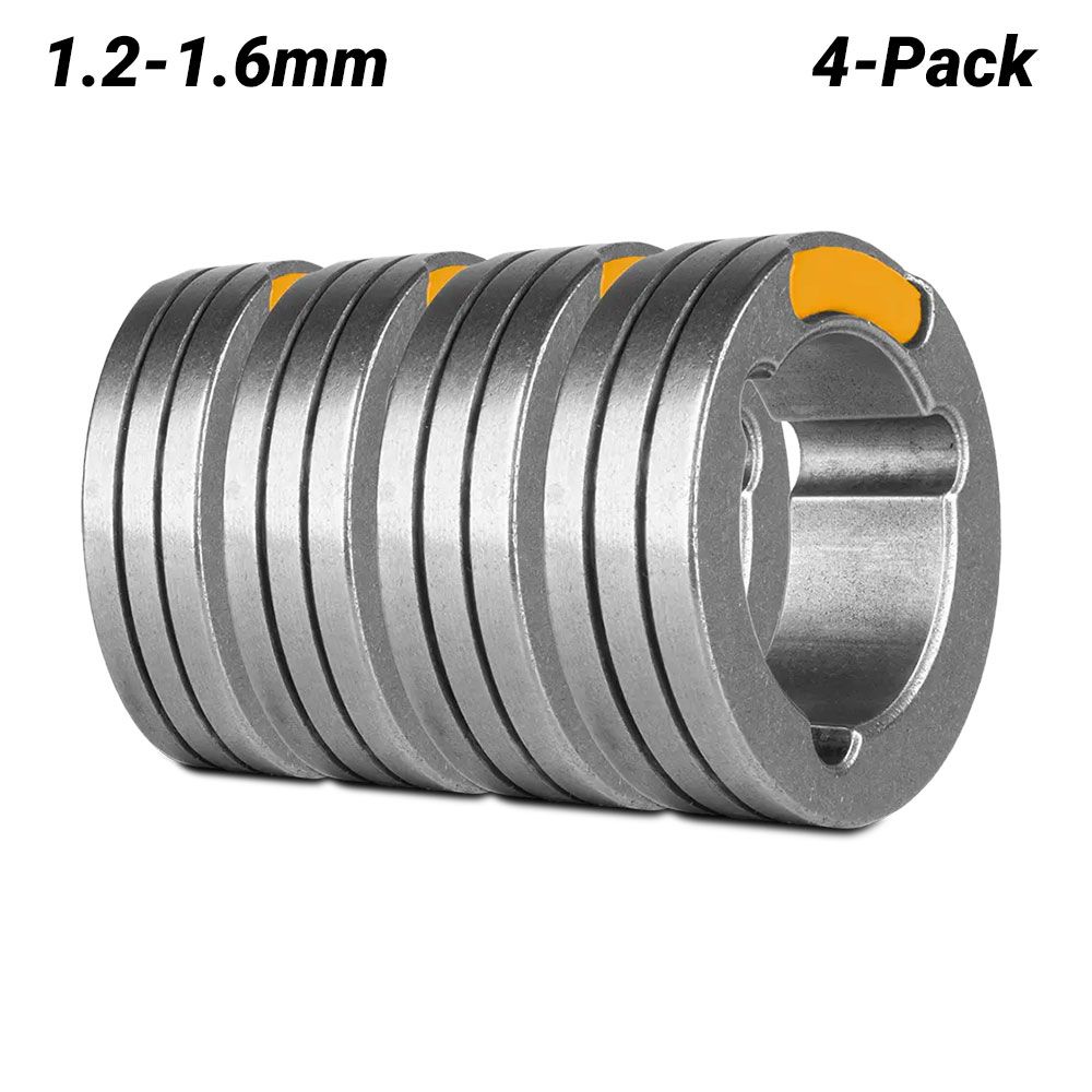 UNIMIG U11487 4-Pack 1.2-1.6mm F Knurled Groove 37/24 Drive Roller – image 1