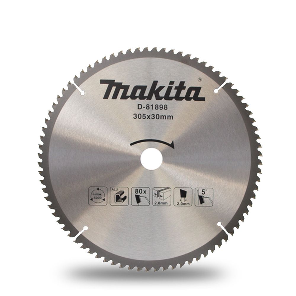 Makita D-81898 305mm x 30 x 80T TCT Saw Blade - Aluminium – image 2