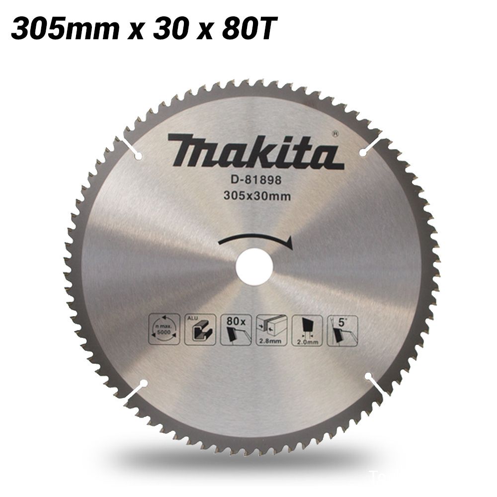 Makita D-81898 305mm x 30 x 80T TCT Saw Blade - Aluminium – image 1