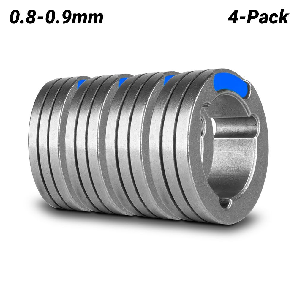 UNIMIG U11489 4pk 0.8-0.9mm U Aluminium Groove 37/24 Drive Roller – image 1