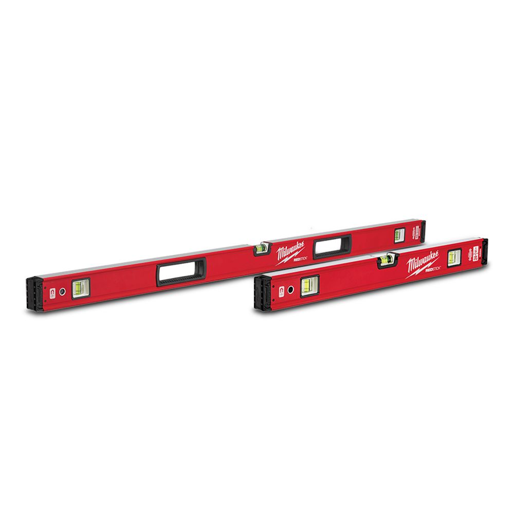 Milwaukee MLBXSM48 600mm & 1200mm (24"/48") REDSTICK Magnetic Box Level Set – image 4