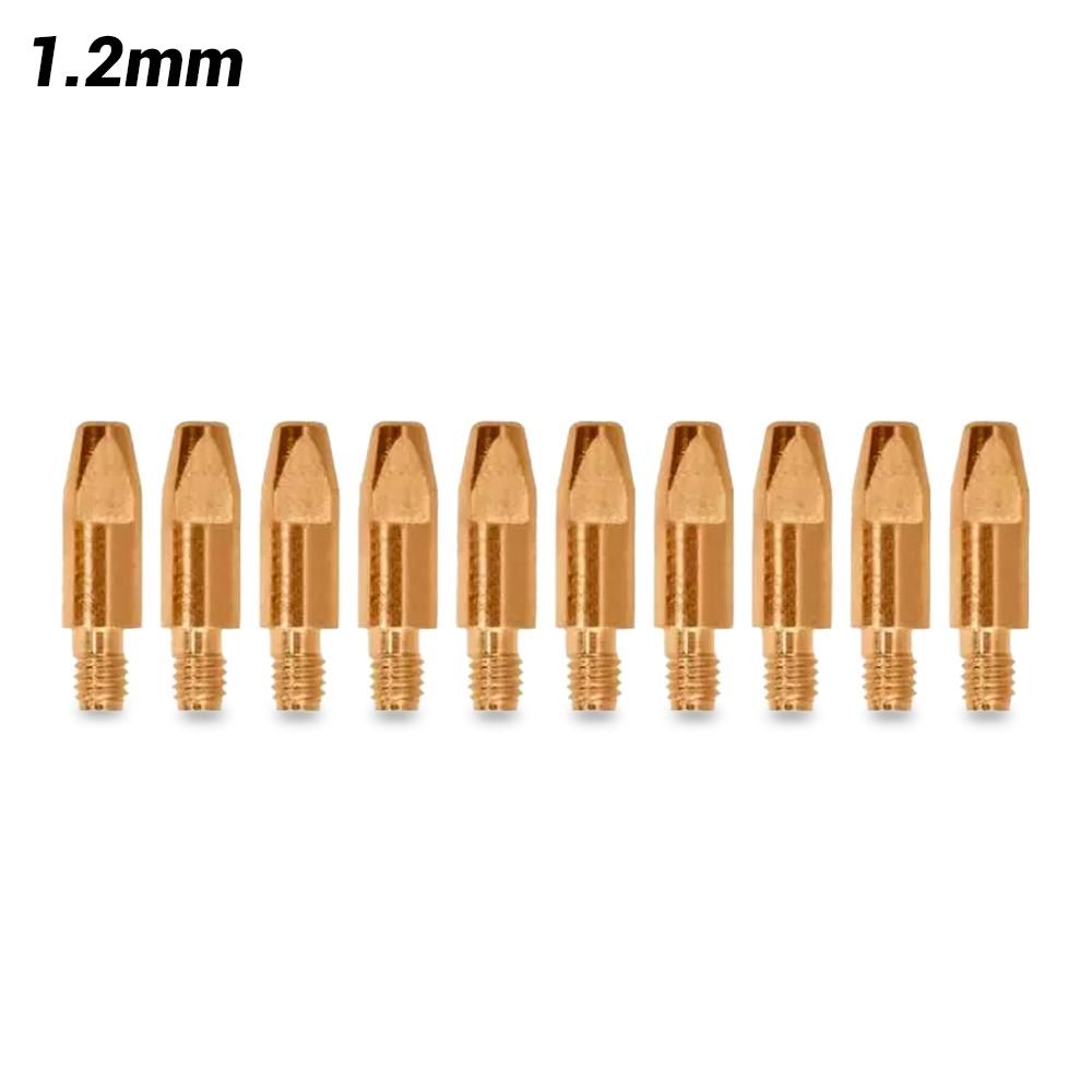 UNIMIG PCTAL0005-12 10-Pack 1.2mm M8 Aluminium Binzel Style Contact Tip – image 1