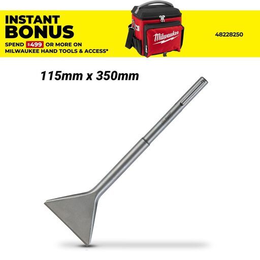 Milwaukee 4932343745 115mm x 350mm SDS Max Wide Flat Chisel