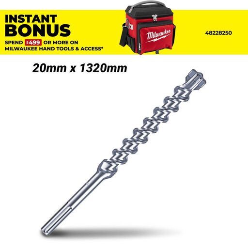 Milwaukee 4932352767 20mm x 1320mm SDS Max 4-Cut Drill Bit