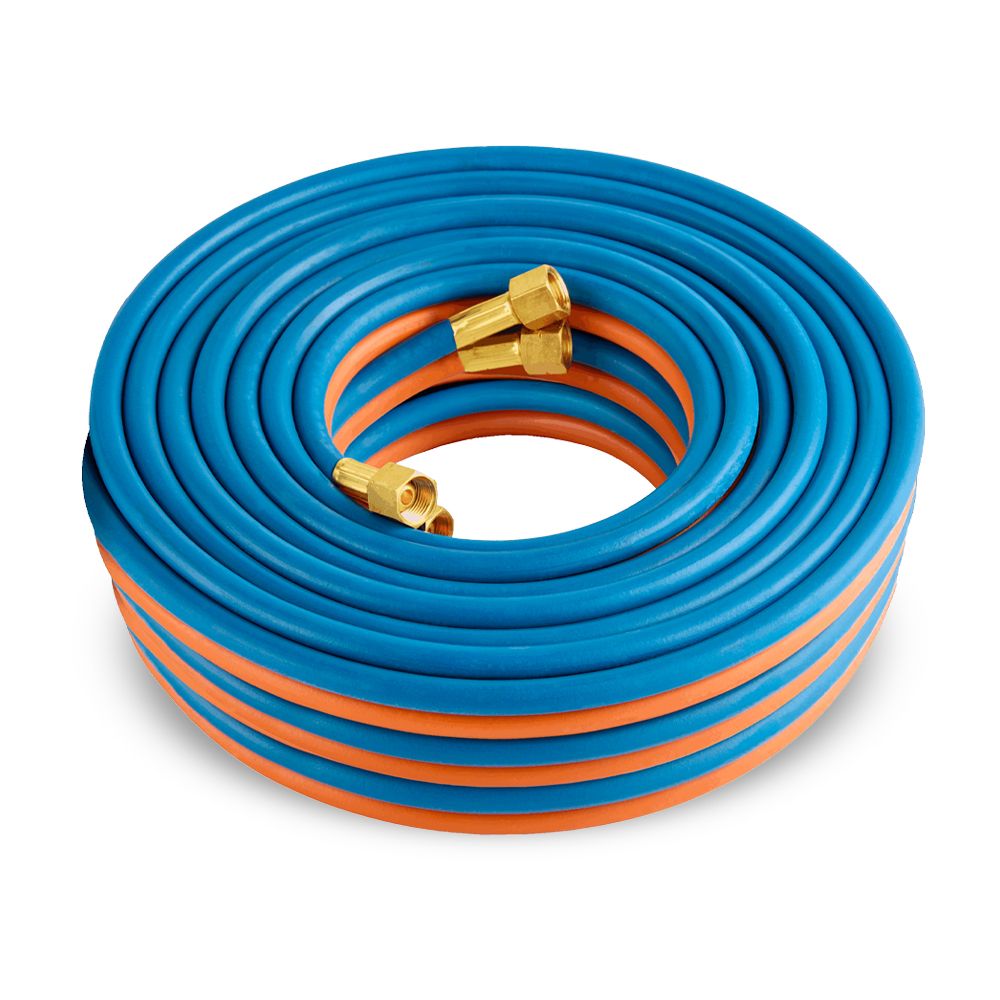 Cigweld 208834 5mm x 15m 5/8"-18 UNF RH + LH Both Ends BlueJet RBX Fitted Gas Hose Oxy/LPG – image 2