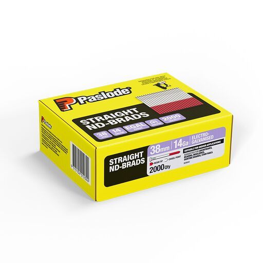 Paslode B20043 2000-Pack 38mm x 2mm Galvanised ND Straight Brad Nails – image 2