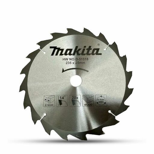 Makita D-51518 235mm x 25mm x 22T TCT Economy Saw Blade - Wood – image 2