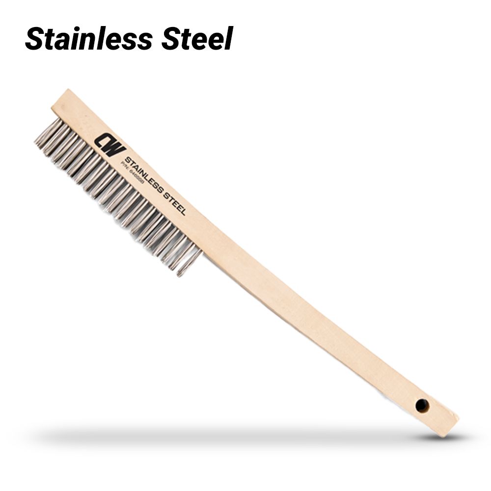 Cigweld 646SSB 4 Row Stainless Steel Wire Brush – image 1