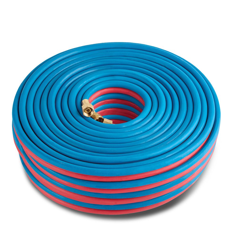Cigweld 208904 5mm x 25m 5/8"-18 UNF RH + LH Both Ends BlueJet RBX Fitted Gas Hose Oxy/Acet – image 2