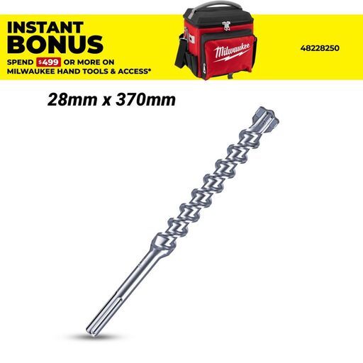 Milwaukee 4932352778 28mm x 370mm SDS Max 4-Cut Drill Bit
