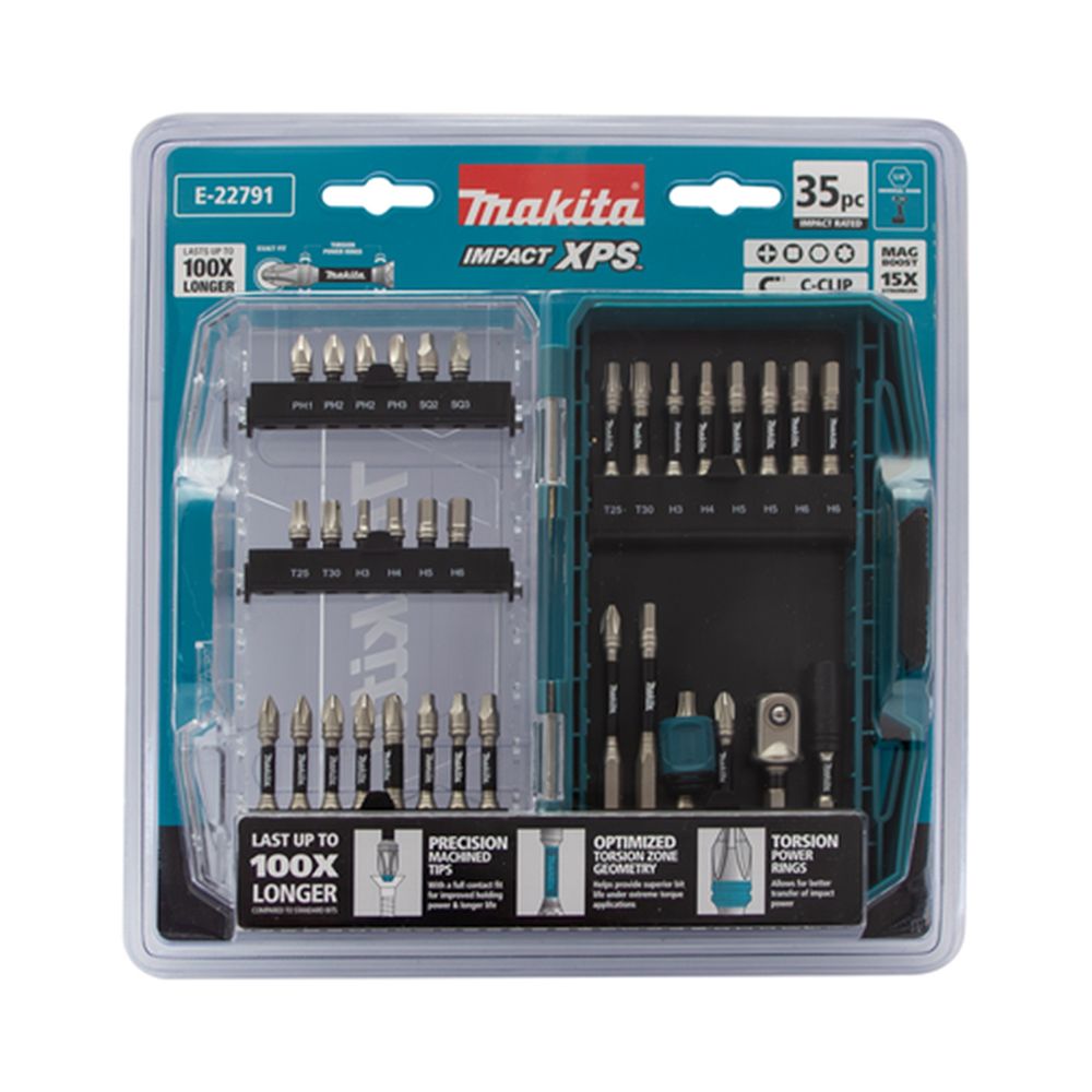 Makita E-22791 35pce Impact XPS 25mm, 50mm & 75mm Bit Set – image 2