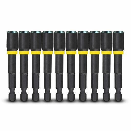 Milwaukee 49664732A 10-Pack SHOCKWAVE™ 1/4" x 65mm (2-1/2") Power Bit Magnetic Nutdriver – image 4